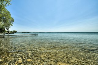 Accès au plan d'eau