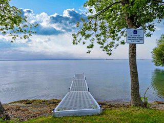 Accès au plan d'eau
