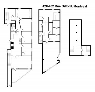 428 - 432 Rue Gilford Montréal (Le Plateau-Mont-Royal)