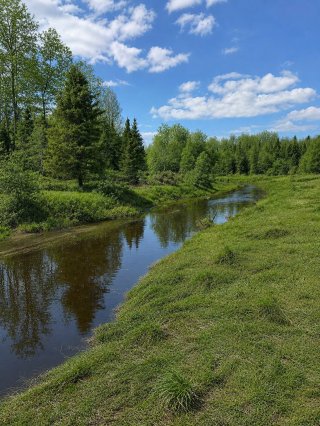Accès au plan d'eau