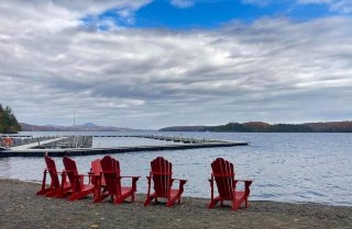 Accès au plan d'eau