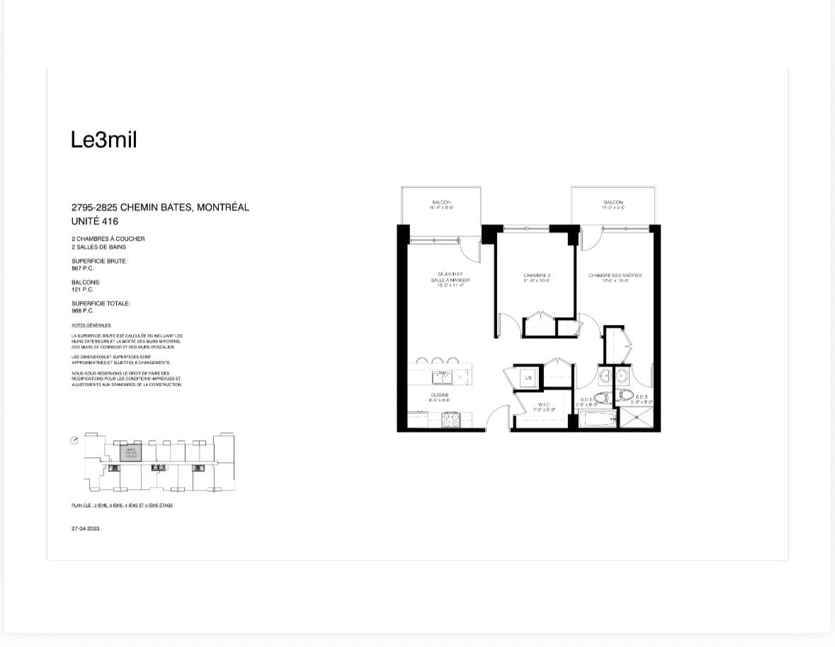 #416 - 2805 Ch. Bates